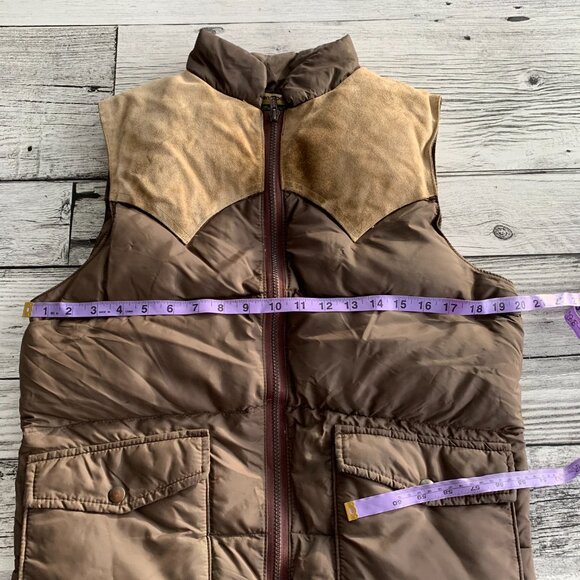 Vintage 90s Golden Goose Full Zip Retro Down Puffer Vest - Picture 9 of 13